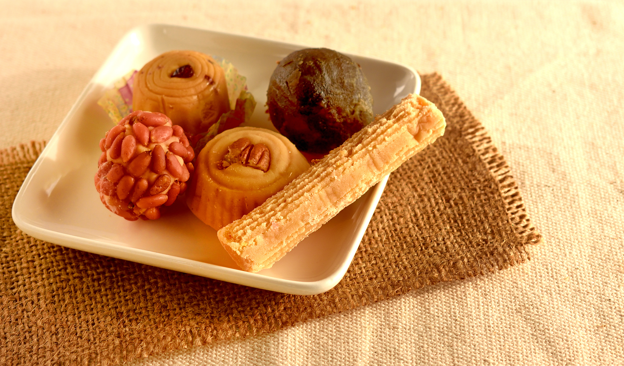 Typical sweets from Mexico on tray